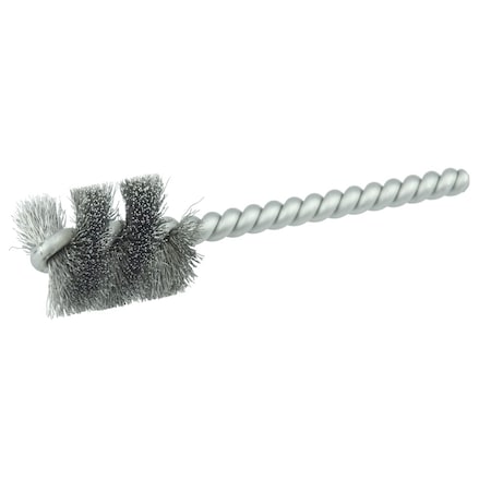 Weiler 7/8" Power Tube Brush, .006" Wire Fill, 1" Brush Length 21086